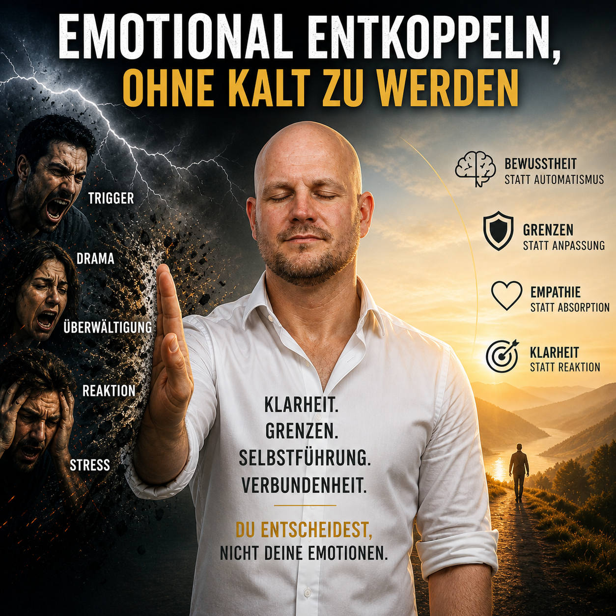 Wie du dich emotional entkoppelst, ohne kalt zu werden