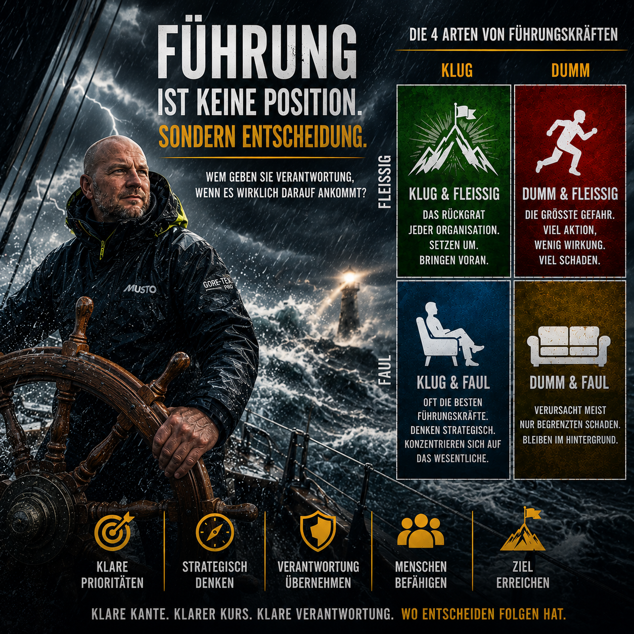 Die vier Arten von Führungskräften