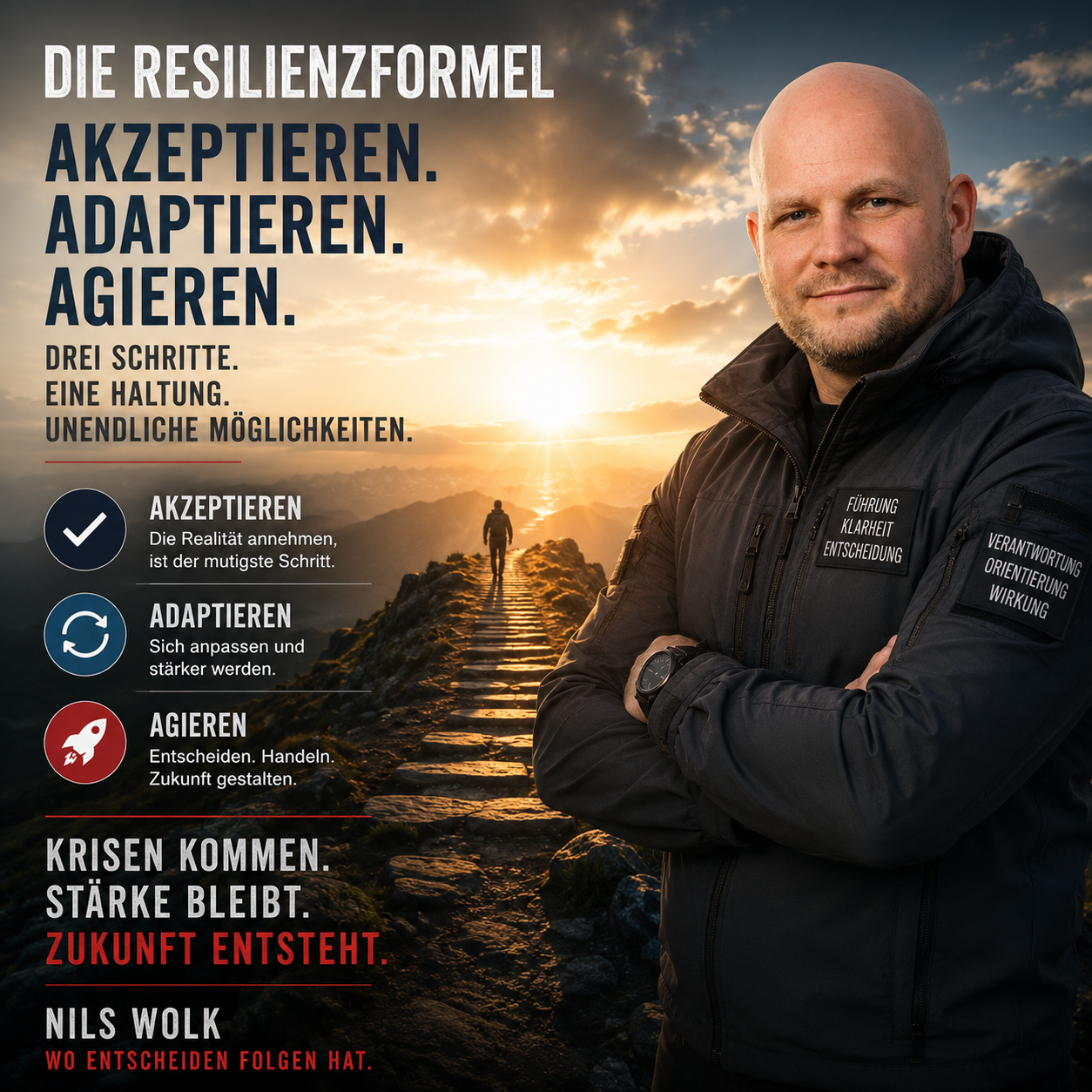 Die Resilienzformel: Akzeptieren – Adaptieren – Agieren